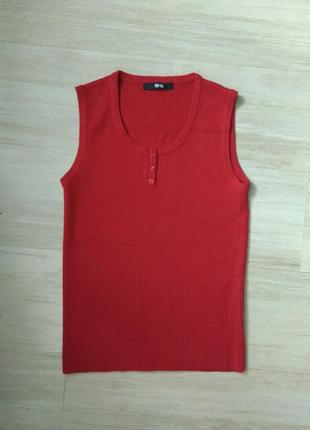 Жилетка кашемир красная