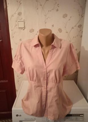 Натуральная рубашка блуза 50-52 р.1 фото