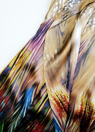 Фирменное роскошное шёлковое платье в цветы натуральный шелк karen millen4 фото