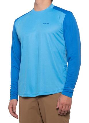 Чоловіча футболка з довгим рукавом simms solarflex shirt upf 50+ long sleeve