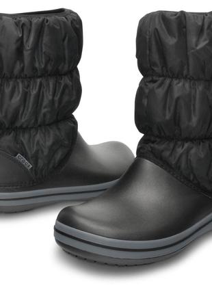 Женские сапоги crocs crocband winter puff boot, 100% оригинал1 фото