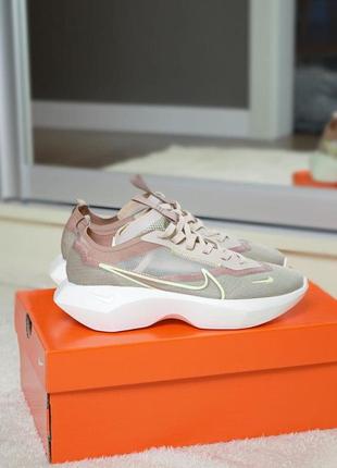 Спортивные женские кроссовки nike vista бежевые (36-40)