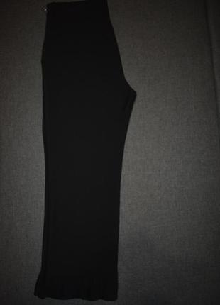 Укорочені брюки з воланами прямі zara7 фото