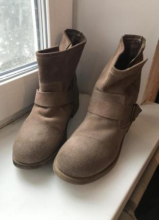 Замшевые ботинки asos, с ремнями челси ankle boots2 фото