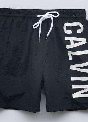 Мужские пляжные шорты (плавки), разные размеры, цвет черный