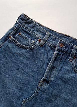Трендовая джинсовая юбка с необработанным краем,джинсовая юбка с высокой посадкой h&m9 фото