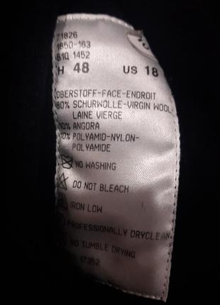 Шерстяной жакет-рубашка черного цвета4 фото