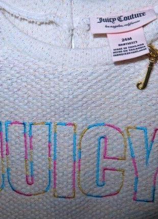 Костюм juicy couture туника и лосины на девочку 24 месяцев хлопок5 фото