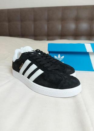 Шикарные кеды adidas gazelle black черные наложенный платеж (36-45)2 фото