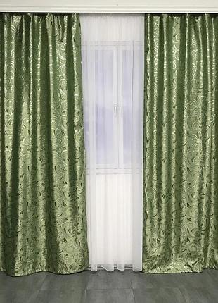 Готові жакардові штори d-15