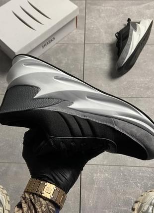 Мужские кроссовки adidas sharks grey black  41-42-43-44-454 фото