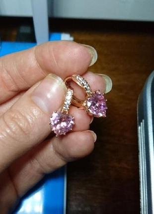 Позолоченные серьги, серьги, медицинский сплав, медицинское золото