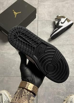 Кросівки nike air jordan 1 darck black brown 36-42-43-44-453 фото