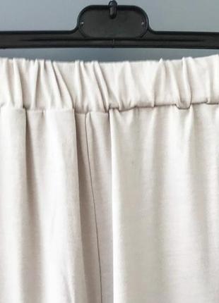 Кюлоты - брюки широкого кроя на резинке свободный размер, с высокой посадкой lily7 фото