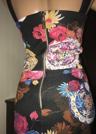 Платье миди утяжка корсет цветочный принт5 фото