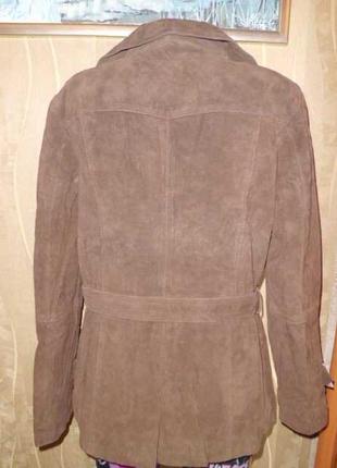 Женская куртка из натуральной кожи. tchibo. м-l2 фото