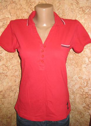 Футболка поло червона з міккі-маус