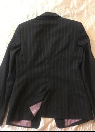 Стильный жакет пиджак блейзер в полоску6 фото
