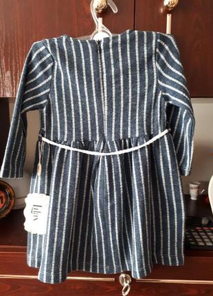 Теплое турецкое платье для девочки