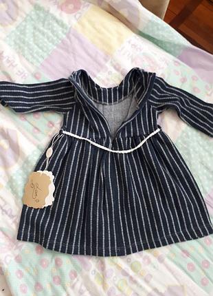 Теплое турецкое платье для девочки