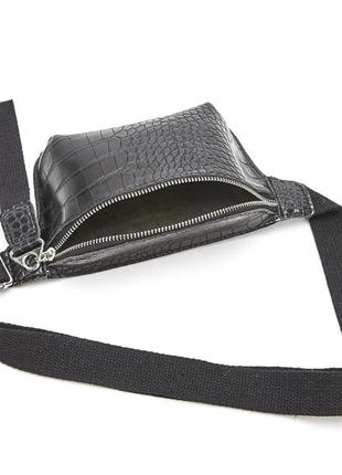Компактная сумочка кроссбоди (черная)5 фото