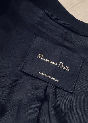 Чёрный пиджак без воротника massimo dutti4 фото