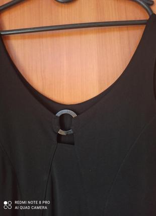 Черный сарафан с подкладкой , один на одно плече2 фото