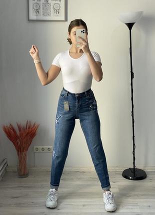 Крутые джинсы с вышивкой george mom2 фото