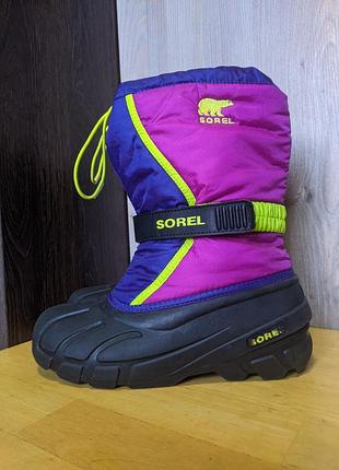 Термосапоги резиновые sorel youth flurry