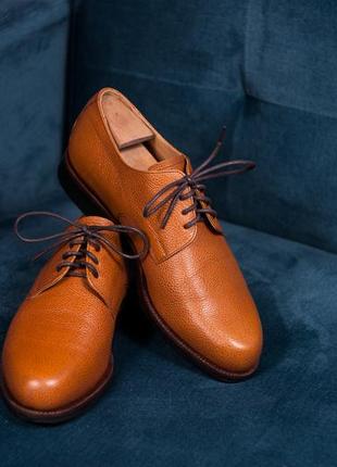 Дерби handmacher, германия 42,5 туфли мужские кожаные3 фото