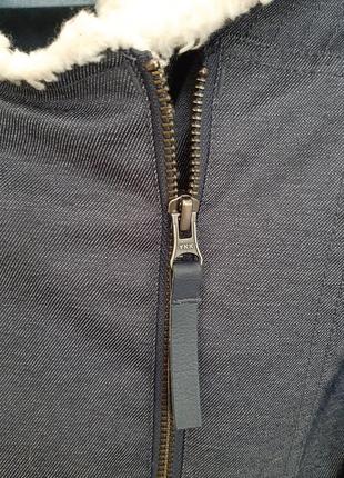 Adidas косуха куртка с мехом шерпа джинсовая куртка демисезон р.m5 фото