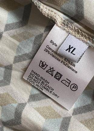 Шёлковая блуза лонгслив премиум бренд размер xl3 фото