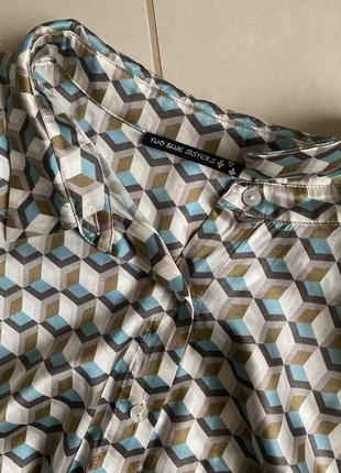 Шёлковая блуза лонгслив премиум бренд размер xl10 фото