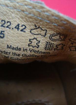 Туфли мокасины gabor натур замша 38 размер4 фото