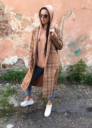 Пальто женское, средней длины, кашемир 2