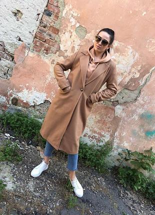 Пальто женское, средней длины, кашемир 4