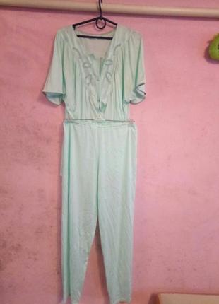Трикотажная пижама с коротким рукавом1 фото