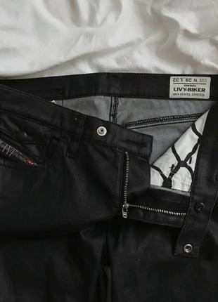 Джинсы скинни diesel livy-biker2 фото