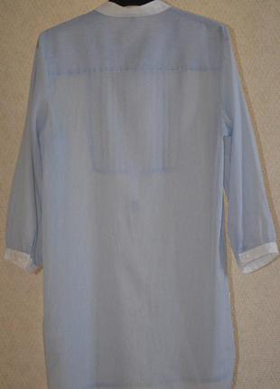 Блуза-туника из тонкого хлопка3 фото