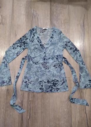 S/м*promod* стильный мятная блузочка,сетка,блузка мятного цвета, стрейчсетка