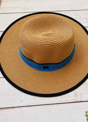 Шляпа канотье соломенная шляпа летняя шляпа