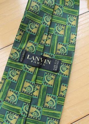Яскравий шовковий галстук lanvin paris3 фото
