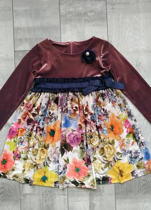 Платье велюровое