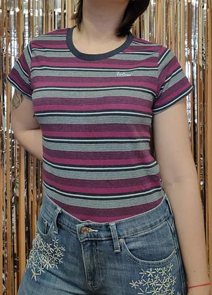 Стильная полосатая футболка lee cooper, m,l размер