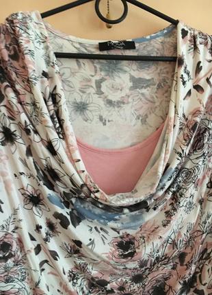 Батал большой размер стильная натуральная блуза блузка блузочка кофта кофточка весенняя2 фото
