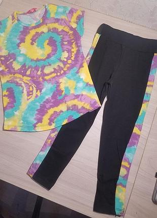 Костюм лосины+футболка производство турция