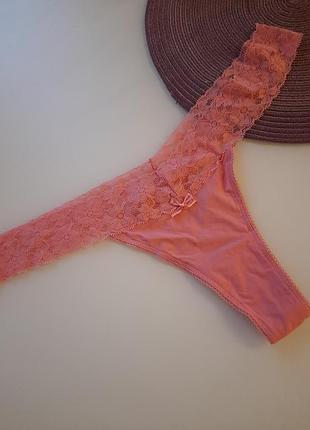 Кружевные трусики стринги primark  xl