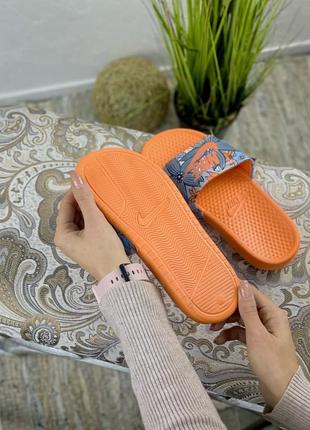 Жіночі шльопанці nike benassi orange 36-37-38-39-402 фото