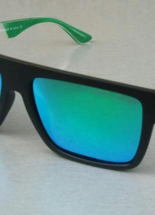 Tommy hilfiger очки мужские солнцезащитные сине зеленые зеркальные поляризированые
