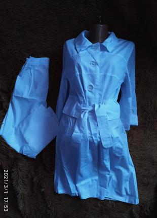 Медичний костюм. спецодяг. костюм для медпрацівника. халат і штани медсестри8 фото